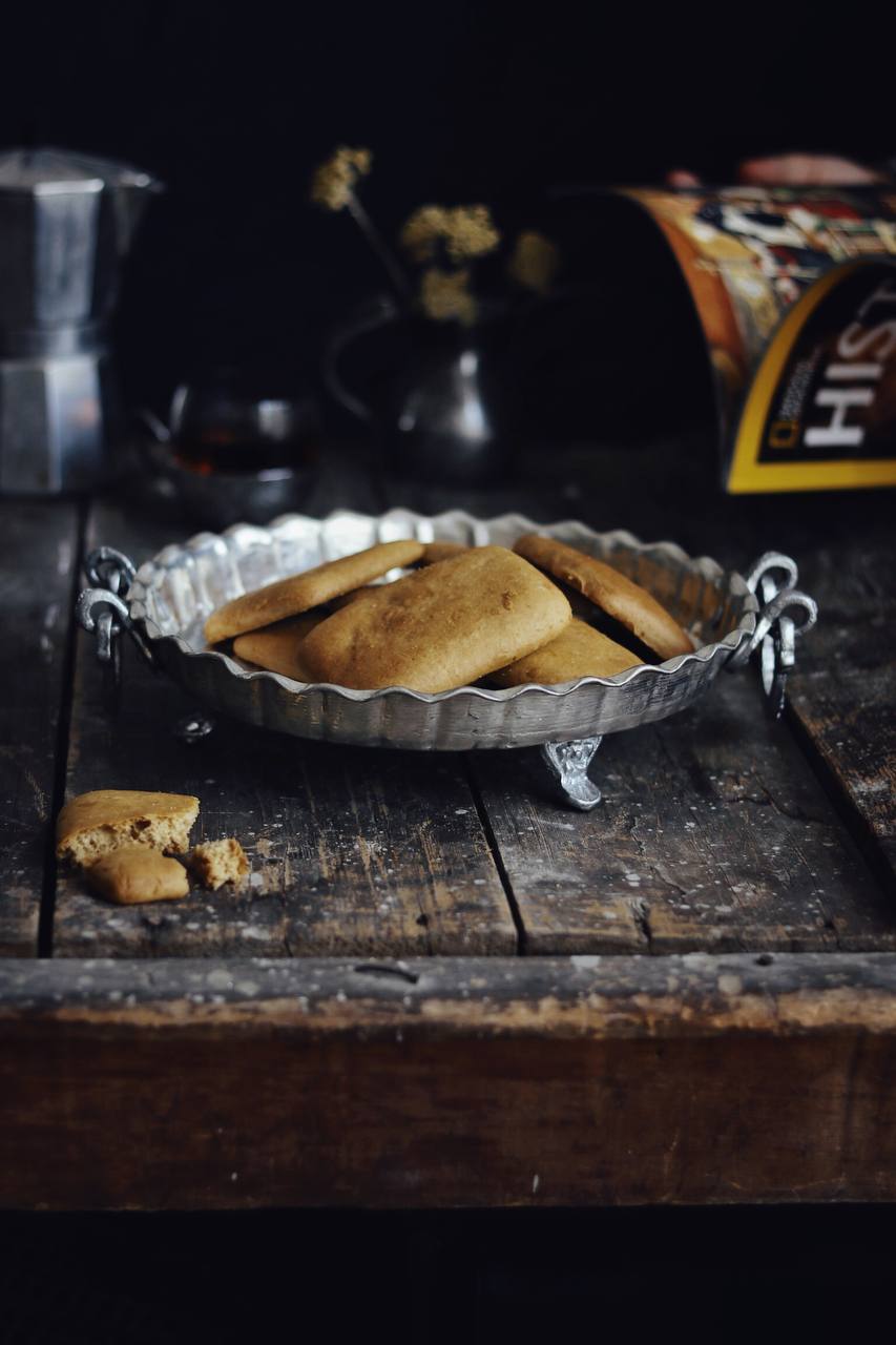 مجمع مسی پایه دار دورو سفید