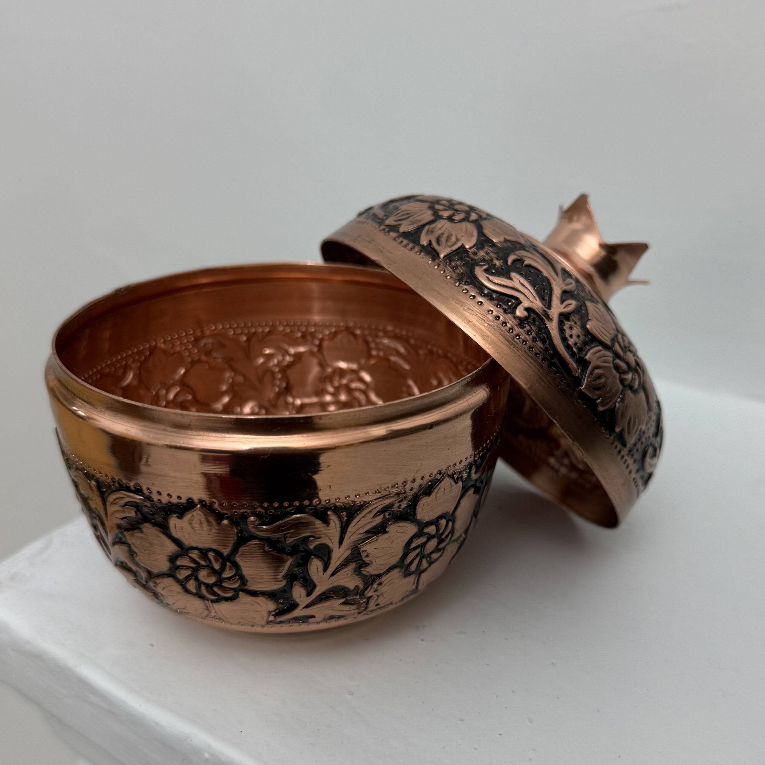 قندان انار مسی قلمکار