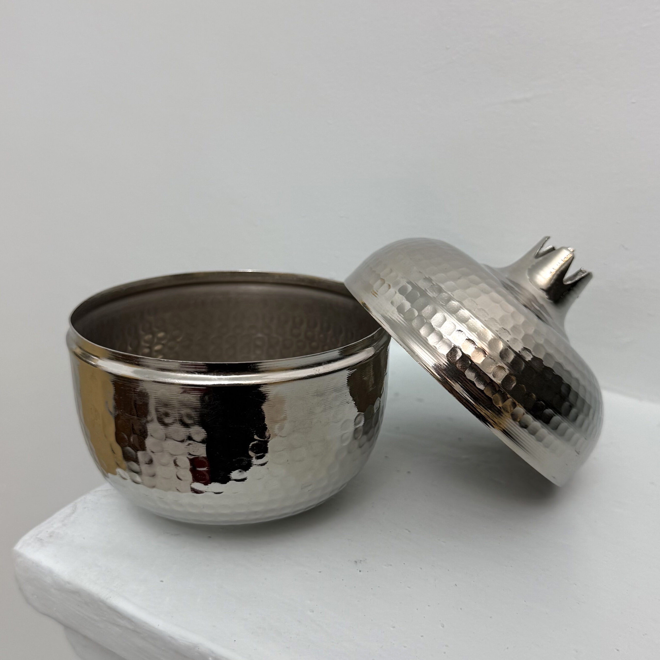 قندان انار مسی کروم