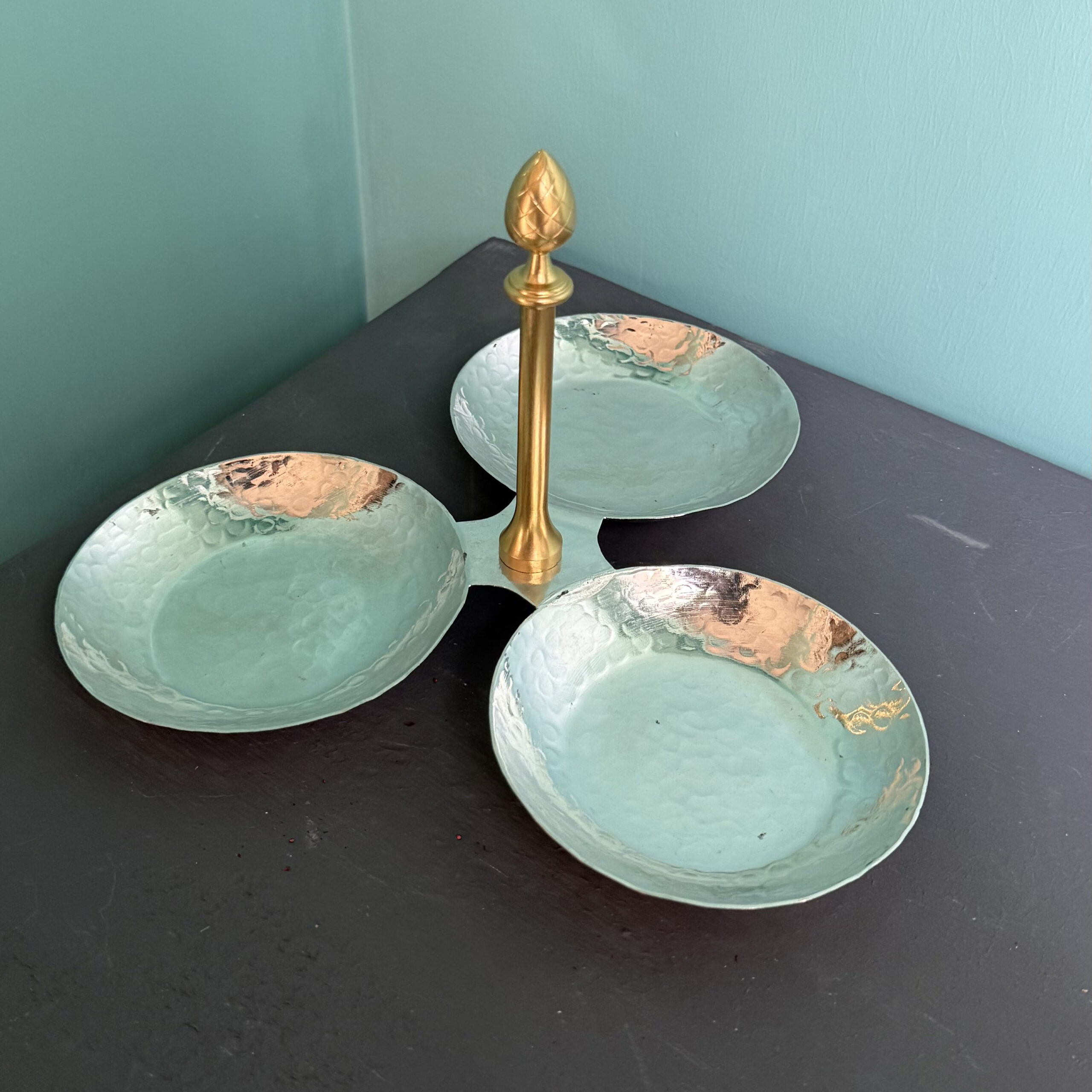 اردوخوری مسی دسته دار