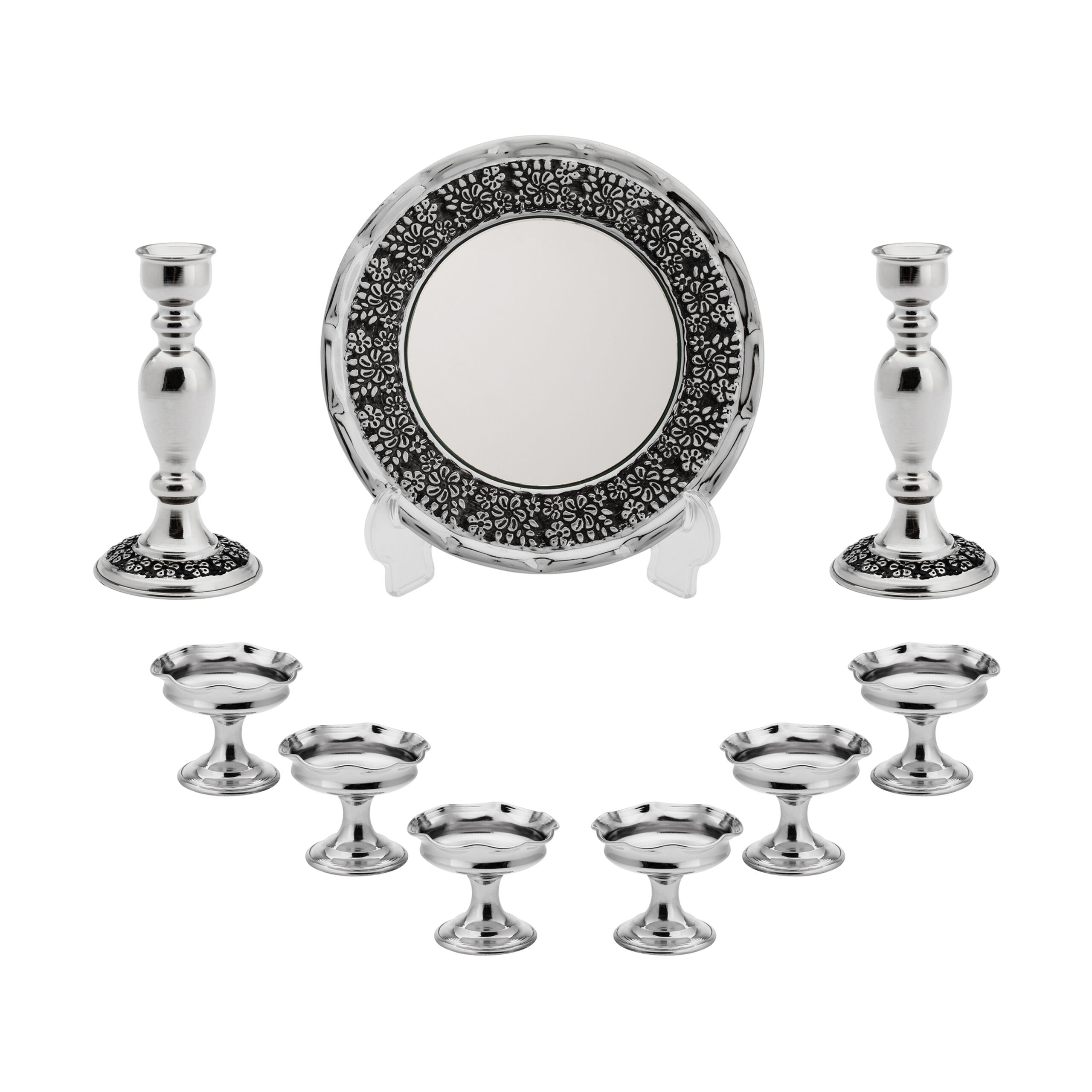 مجموعه ظروف هفت سین مسی 9 پارچه